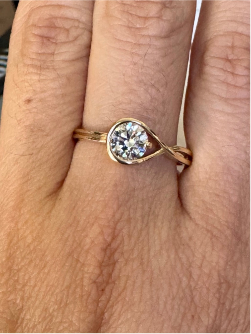 Pandora Infinite 14k Gold Lab-grown Diamond 0.75 ct TW Ring Size 58 (8.5) - Picture 11 of 12